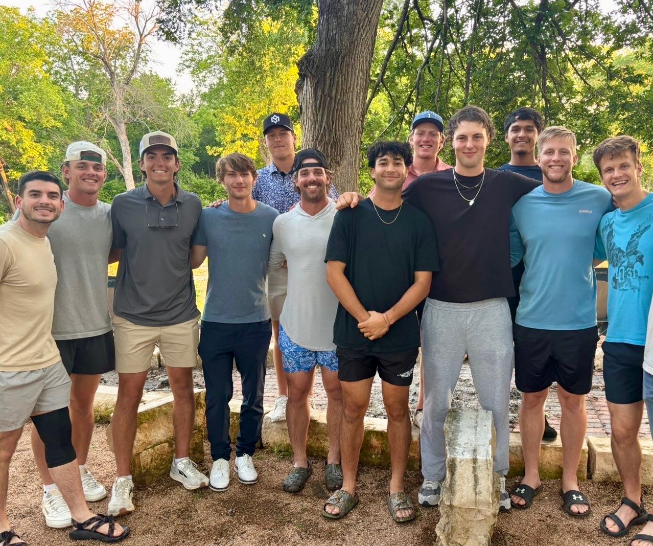 Called Up baseball players gathered together